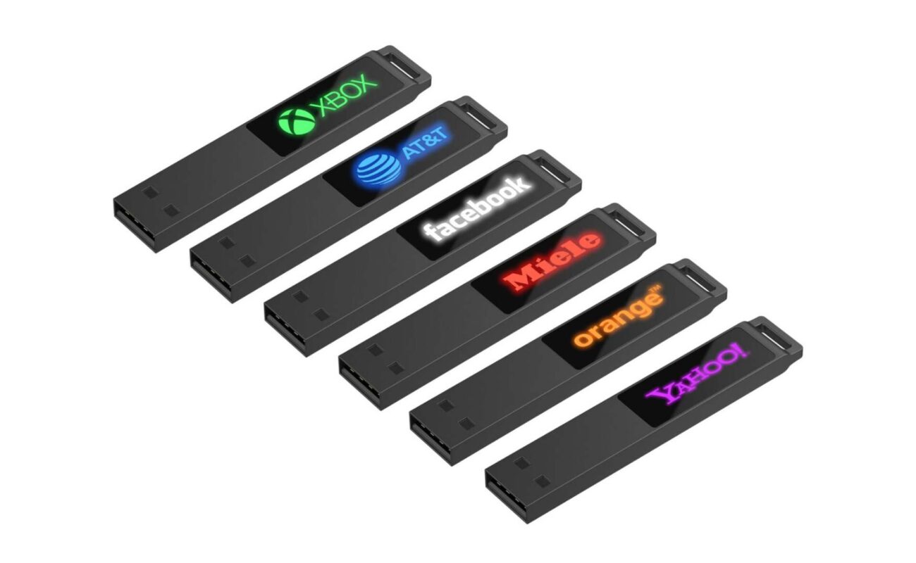 bp20 – Beyaz Led Işıklı USB Bellek Usb Bellek